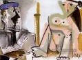 L’artiste et son modèle 6 1964 cubiste Pablo Picasso